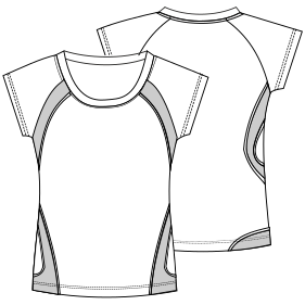 Fashion sewing patterns for LADIES T-Shirts T-Shirt 6001